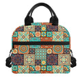 Vintage Floral Patchwork Pattern Print Insulated Lunch Bag