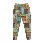 Vintage Floral Patchwork Pattern Print Jogger Pants
