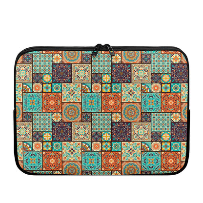 Vintage Floral Patchwork Pattern Print Laptop Sleeve