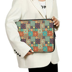Vintage Floral Patchwork Pattern Print Laptop Sleeve