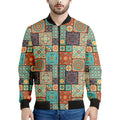 Vintage Floral Patchwork Pattern Print Men's Bomber Jacket