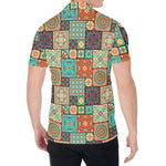 Vintage Floral Patchwork Pattern Print Men's Shirt