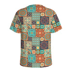 Vintage Floral Patchwork Pattern Print Men's Sports T-Shirt