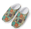 Vintage Floral Patchwork Pattern Print Mesh Casual Shoes