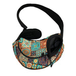 Vintage Floral Patchwork Pattern Print Pet Sling Carrier