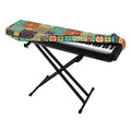 Vintage Floral Patchwork Pattern Print Piano Keyboard Cover