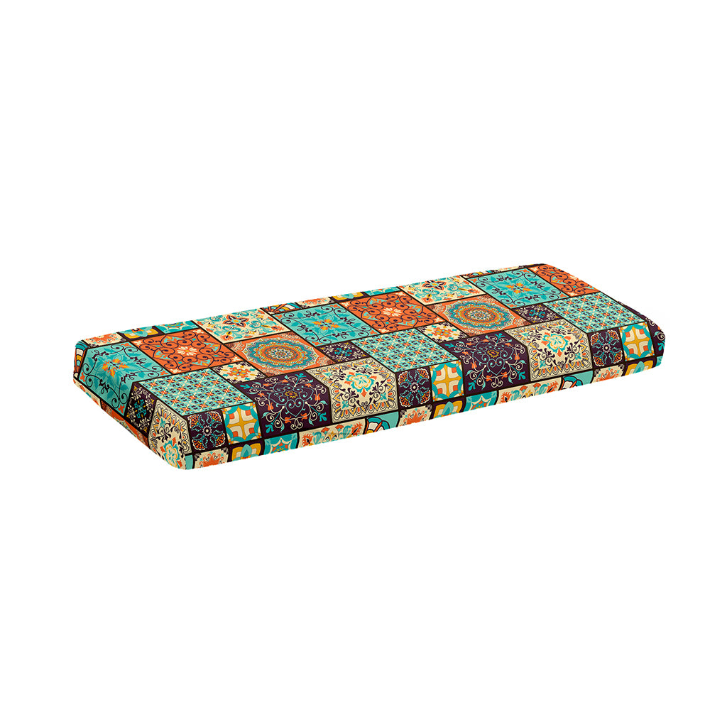 Vintage Floral Patchwork Pattern Print Piano Keyboard Cover