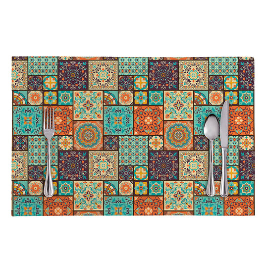 Vintage Floral Patchwork Pattern Print Placemat