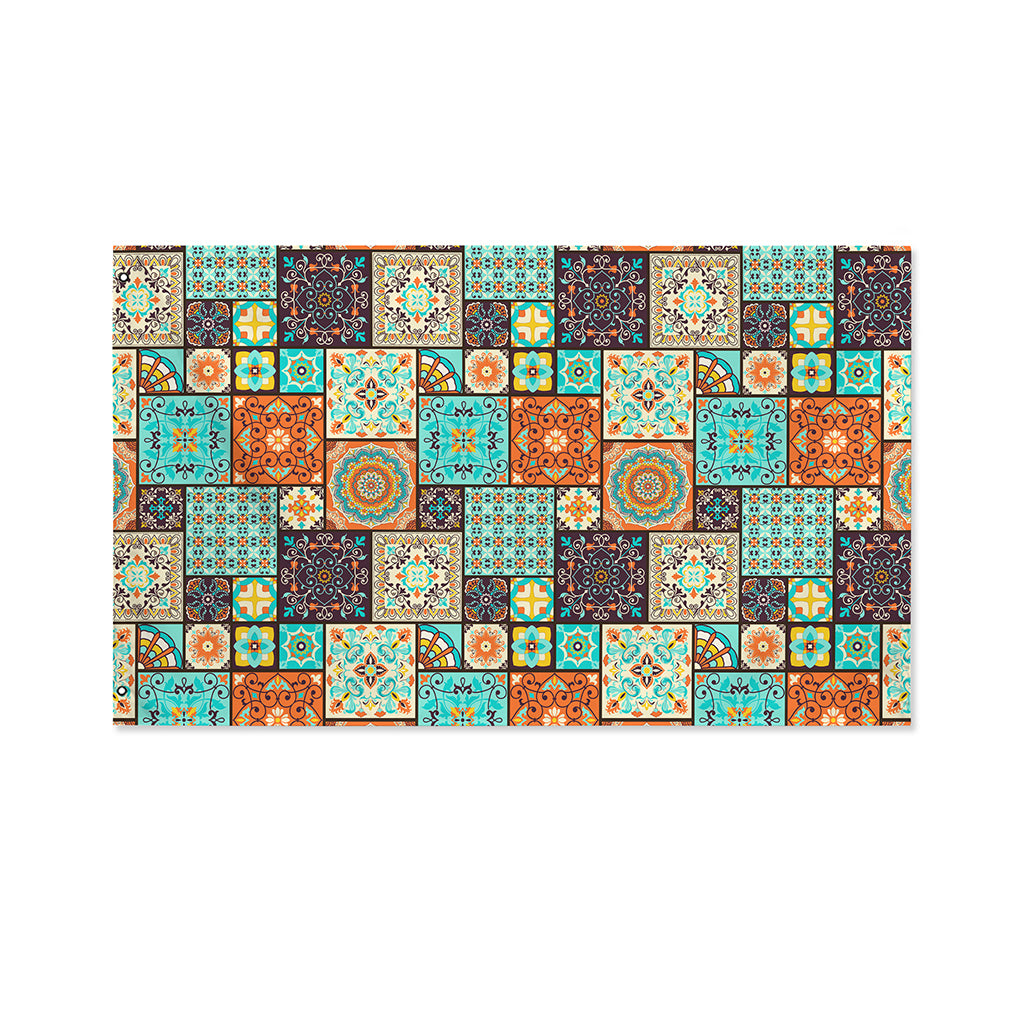Vintage Floral Patchwork Pattern Print Polyester Flag