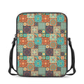 Vintage Floral Patchwork Pattern Print Rectangular Crossbody Bag