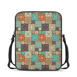 Vintage Floral Patchwork Pattern Print Rectangular Crossbody Bag