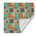 Vintage Floral Patchwork Pattern Print Silk Bandana