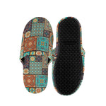 Vintage Floral Patchwork Pattern Print Slippers