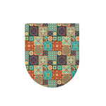 Vintage Floral Patchwork Pattern Print Toilet Lid Cover