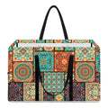 Vintage Floral Patchwork Pattern Print Utility Tote Bag