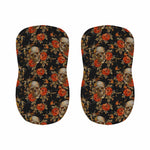 Vintage Floral Skull Pattern Print Bar Stool Covers