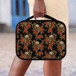 Vintage Floral Skull Pattern Print Classic Bible Case
