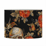 Vintage Floral Skull Pattern Print Drum Lamp Shade