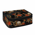 Vintage Floral Skull Pattern Print Small Lunch Bag