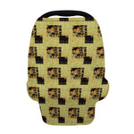 Vintage Flower Patchwork Pattern Print Baby Seat Cover