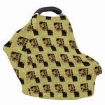 Vintage Flower Patchwork Pattern Print Baby Seat Cover