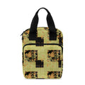 Vintage Flower Patchwork Pattern Print Bible Tote Bag