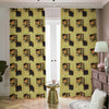 Vintage Flower Patchwork Pattern Print Blackout Pencil Pleat Curtains