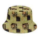 Vintage Flower Patchwork Pattern Print Bucket Hat