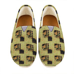 Vintage Flower Patchwork Pattern Print Casual Shoes
