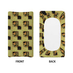 Vintage Flower Patchwork Pattern Print Changing Pad Cover