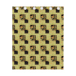 Vintage Flower Patchwork Pattern Print Curtain