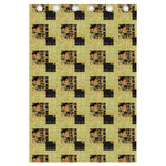 Vintage Flower Patchwork Pattern Print Curtain