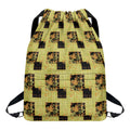 Vintage Flower Patchwork Pattern Print Drawstring Backpack