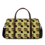 Vintage Flower Patchwork Pattern Print Duffle Bag