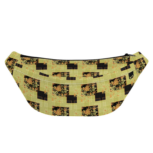 Vintage Flower Patchwork Pattern Print Fanny Pack