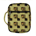 Vintage Flower Patchwork Pattern Print Front Pocket Bible Bag