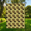 Vintage Flower Patchwork Pattern Print Garden Flag