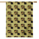 Vintage Flower Patchwork Pattern Print House Flag
