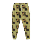 Vintage Flower Patchwork Pattern Print Jogger Pants