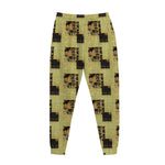 Vintage Flower Patchwork Pattern Print Jogger Pants