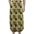 Vintage Flower Patchwork Pattern Print Lantern Pants