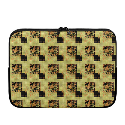 Vintage Flower Patchwork Pattern Print Laptop Sleeve