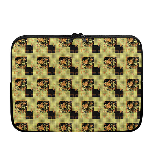 Vintage Flower Patchwork Pattern Print Laptop Sleeve
