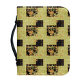 Vintage Flower Patchwork Pattern Print Leather Bible Cover