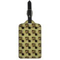 Vintage Flower Patchwork Pattern Print Luggage Tag