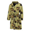 Vintage Flower Patchwork Pattern Print Men's Bathrobe