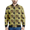 Vintage Flower Patchwork Pattern Print Men's Bomber Jacket