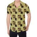 Vintage Flower Patchwork Pattern Print Men's Shirt