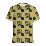 Vintage Flower Patchwork Pattern Print Men's Sports T-Shirt