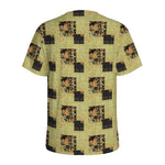 Vintage Flower Patchwork Pattern Print Men's Sports T-Shirt